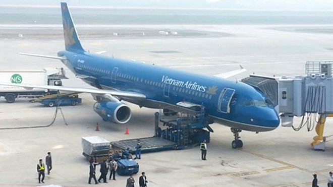 Chuyến bay VN661 của Vietnam Airlines là chuyến bay đầu tiên khai thác tại nhà ga T2