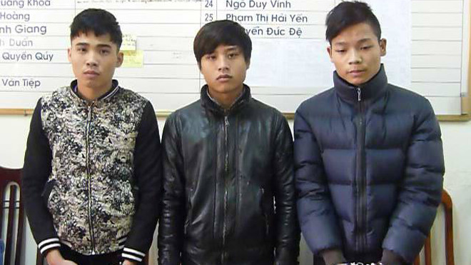 Bộ ba trộm cắp trâu tại cơ quan công an.