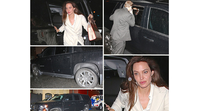 Angelina tại hiện trường vụ việc. Ảnh: X17.