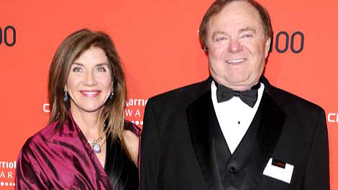 Tỉ phú Harold Hamm và vợ Sue Ann Hamm thời còn mặn nồng. Ảnh: DailyInbox.