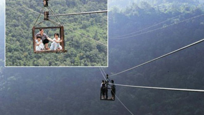 Thót tim thí mạng ở độ cao 480m