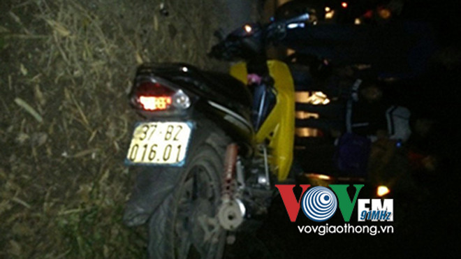 Hiện trường vụ tai nạn.