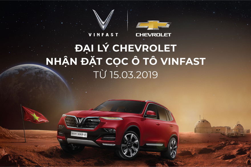 Đại lý Chevrolet chính thức nhận đặt cọc ôtô Vinfast 