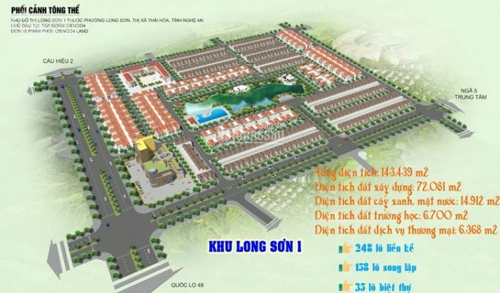 Phối cảnh một phân khu của dự án