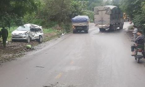 Hiện trường vụ tai nạn đặc biệt nghiêm trọng khiến 8 người thương vong - Ảnh: 91.com