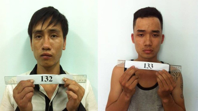 Hiếu và Tùng bị bắt sau khi dàn dựng vụ gây rối để cướp.