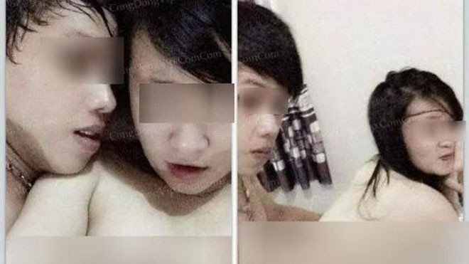 Hình ảnh nhạy cảm lan truyền trên Facebook sáng nay. 