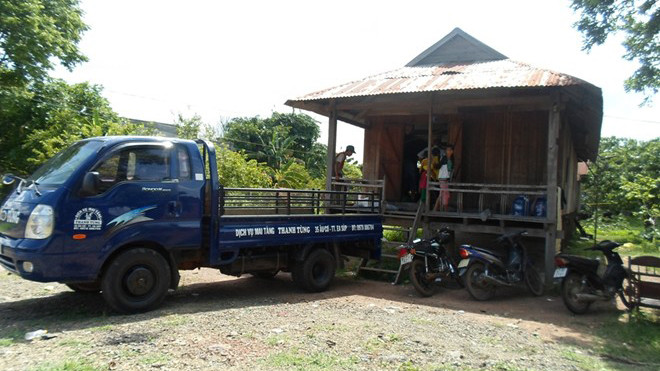 Ngôi nhà nơi H’Pha La sinh sống 
