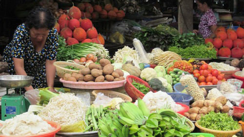 Rau Đà Lạt tăng giá trở lại. Ảnh: Hồng châu.