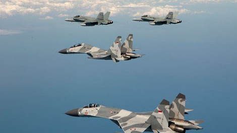  Tiêm kích Su-27/30 Indonesia tập trận.