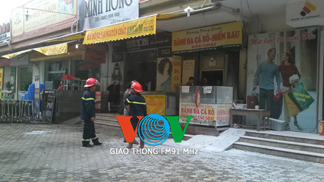 Hiện trường vụ nổ tại đường Lưu Hữu Phước