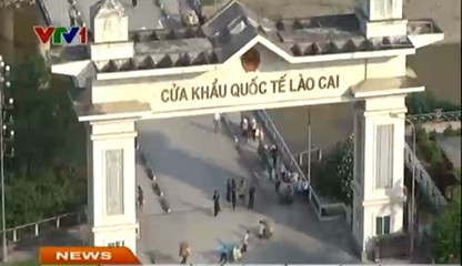 Mọi hoạt động đi lại tại Cửa khẩu quốc tế Lào Cai vẫn diễn ra bình thường. (Ảnh: VTV Online) 