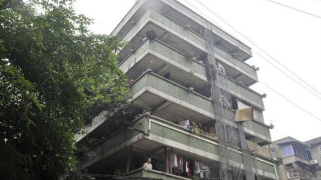 Khu nhà Tingting và Fang Shu sống cùng nhau. Ảnh: Daily Mail 