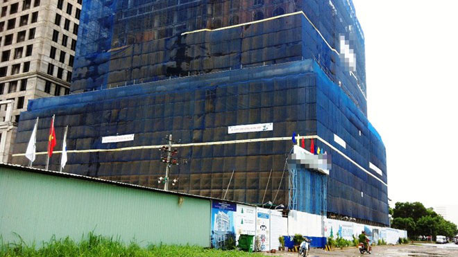 Công trình xây dựng nơi xảy ra vụ việc.