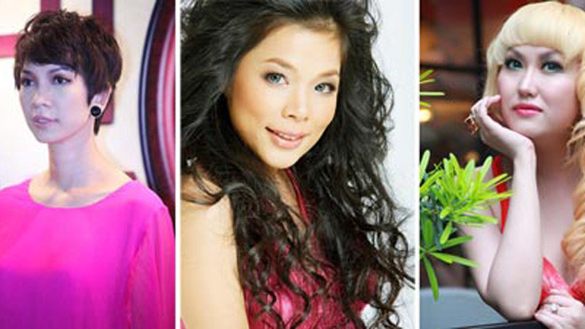 Người mẫu Xuân Lan, ca sĩ Mỹ Lệ, Phi Thanh Vân.
