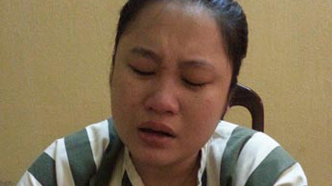 "Má mì" Nguyễn Thị Thu Hòa tại Công an quận Cầu Giấy