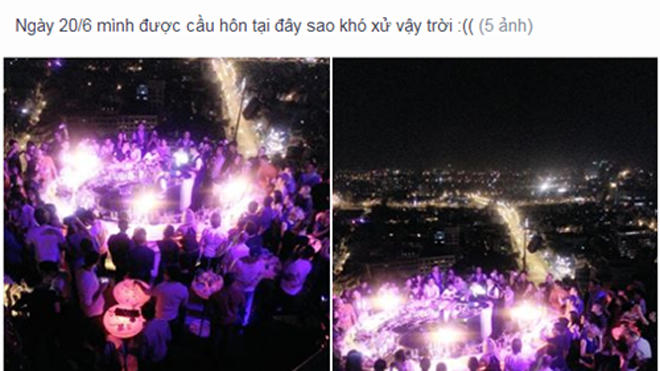 Hình ảnh cầu hôn của Z.A cũng được cô nàng cập nhật cùng dòng trạng thái khoe của trá hình. 