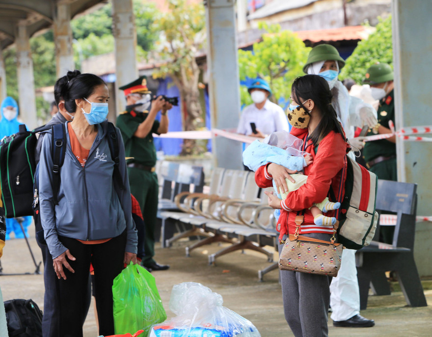 Công dân Quảng Bình thuộc đối tượng tỉnh đón về từ vùng dịch. 