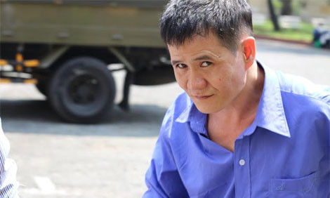 Bị cáo Lâm sau phiên xử.