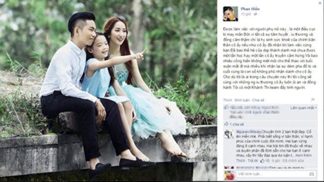 Giữa tâm bão, Phan Hiển thổ lộ chuyện tình cảm với Khánh Thi