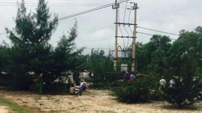 Hiện trường nơi người dân phát hiện thi thể ông Lương - ảnh Q.Nam