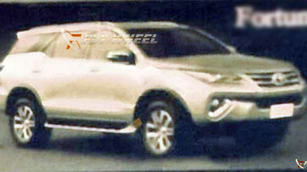 Ảnh đầu tiên về Toyota Fortuner thế hệ mới.