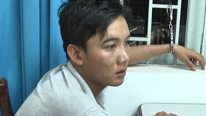 Đối tượng Nam tại cơ quan công an