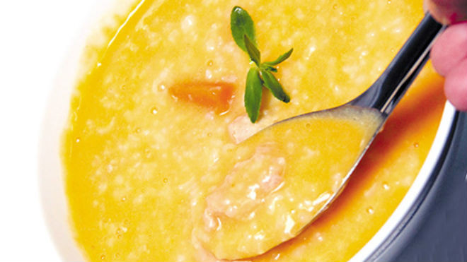  Súp cà rốt thịt gà giúp chữa yếu sinh lý.