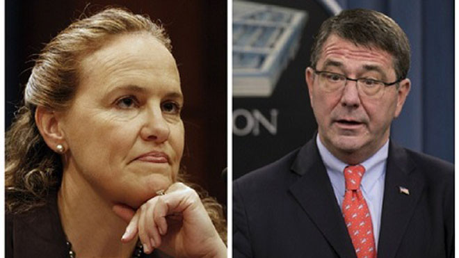 Bà Michèle Flournoy và ông Ashton Carter đề từng là những cựu quan chức cấp cao của Lầu Năm Góc 
