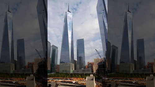Tòa nhà Trung tâm Thương mại Một Thế giới ở thành phố New York là tòa nhà cao nhất nước Mỹ. Ảnh: AP