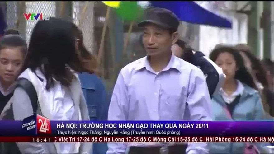 Trường học nhận gạo, không nhận phong bì ngày 20/11