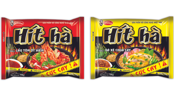 Vina Aceook ra mắt mì ăn liền 'Hít Hà'