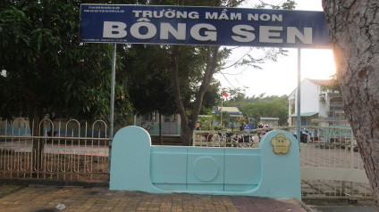 Trường Mầm non Bông Sen – nơi cháu Hoàng được chăm nuôi