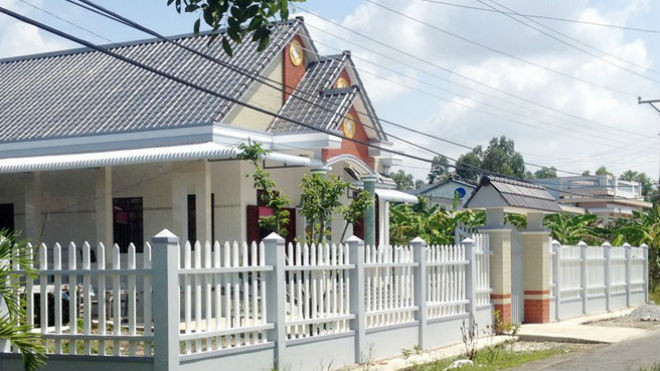 Một trong những căn nhà tiền tỷ ở đồng Chó Ngáp. 