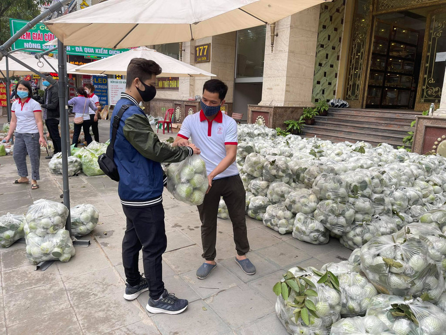 Nông sản Hải Dương được bán tại địa điểm 177 Cầu Diễn, Hà Nội.