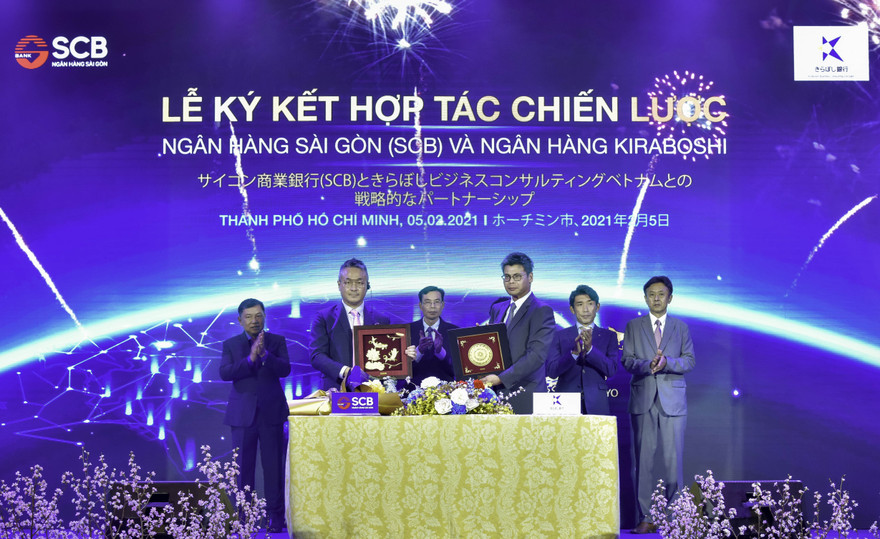 SCB ký kết hợp tác chiến lược với đại diện ngân hàng Kiraboshi tại Việt Nam