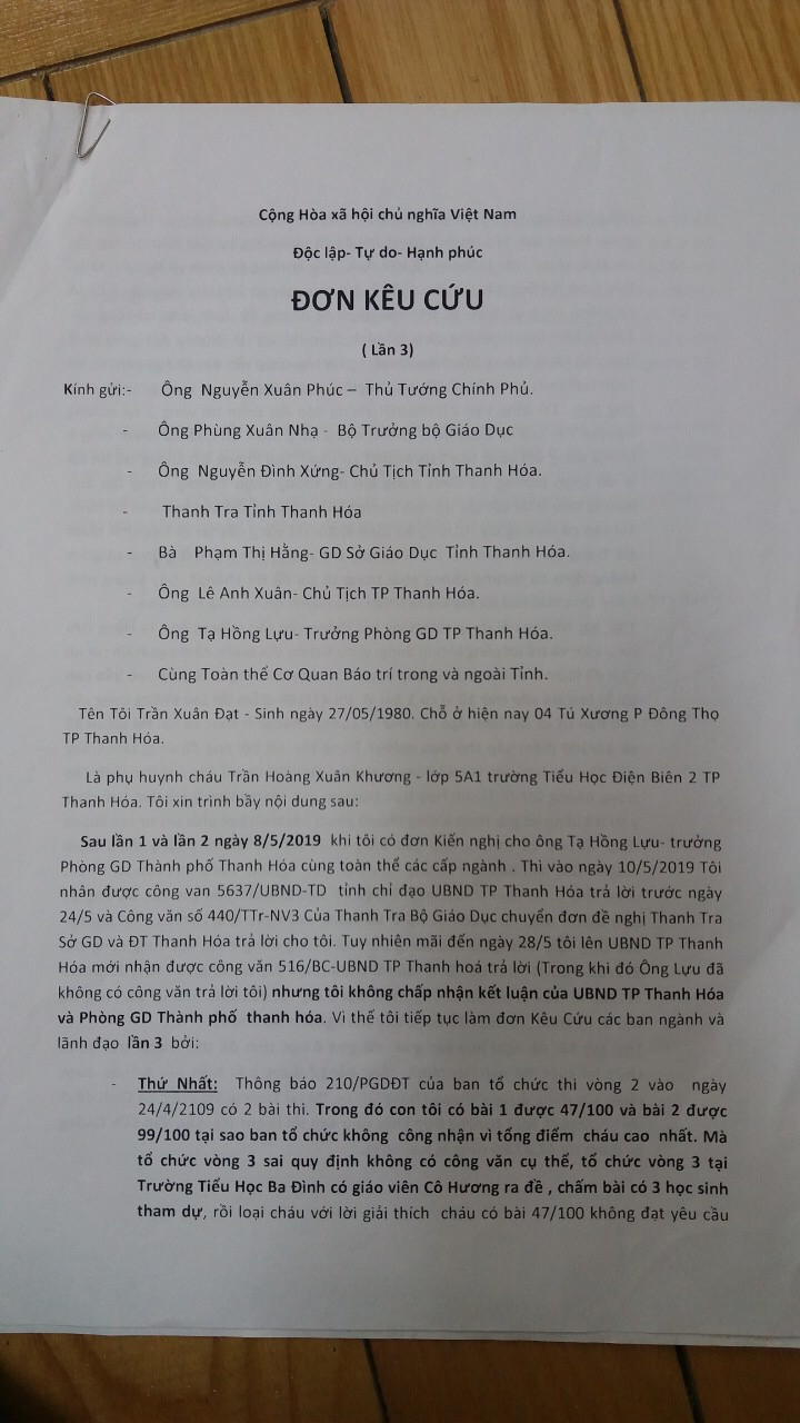 Thanh Hoá 'đánh rớt' học sinh điểm cao: Vô tình hay cố ý?