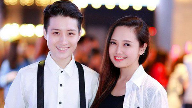 MC Ngọc Trang bên “một nửa” của mình. Ảnh: TL