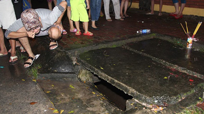  Bé trai 8 tuổi bị nước cuốn trôi ở Bình Dương. Ảnh: Vitalk.