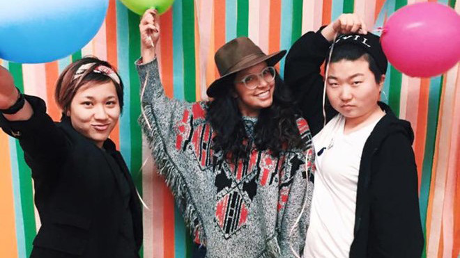 Ngọc và các bạn học ở Mỹ. Ảnh: VietNamNet.