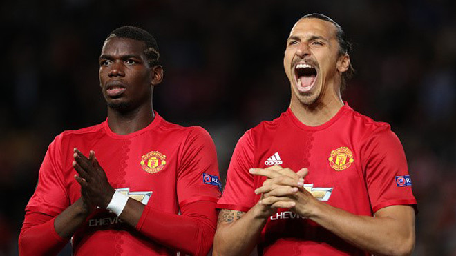 Pogba- Ibra là hai quân bài chiến lược trong tham vọng đưa MU trở lại ngôi vương giải Ngoại hạng của Jose Mourinho.