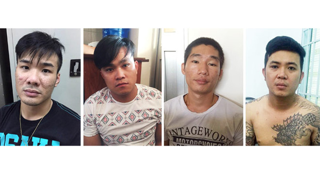 Một số đối tượng trong băng nhóm bảo kê, cưỡng đoạt tài sản...