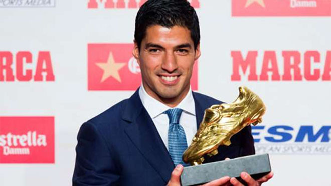 Suarez hiện cũng dẫn đầu cuộc đua Vua phá lưới La Liga 2016-2017 với sáu bàn, trong khi Messi có năm bàn và Neymar có bốn bàn. Ảnh: Reuters