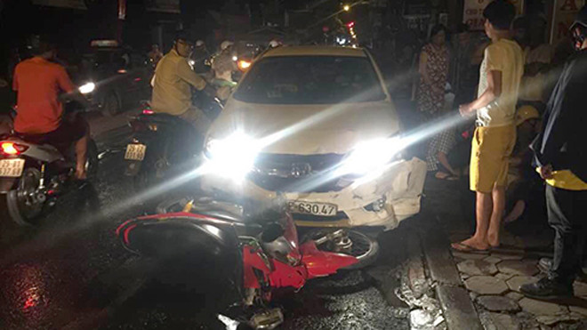 Hiện trường vụ va chạm. Ảnh: Beat