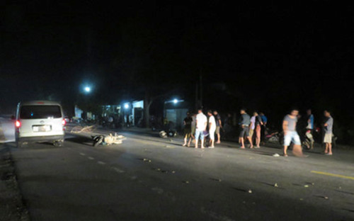 Hiện trường vụ tai nạn. Ảnh: Văn Chương