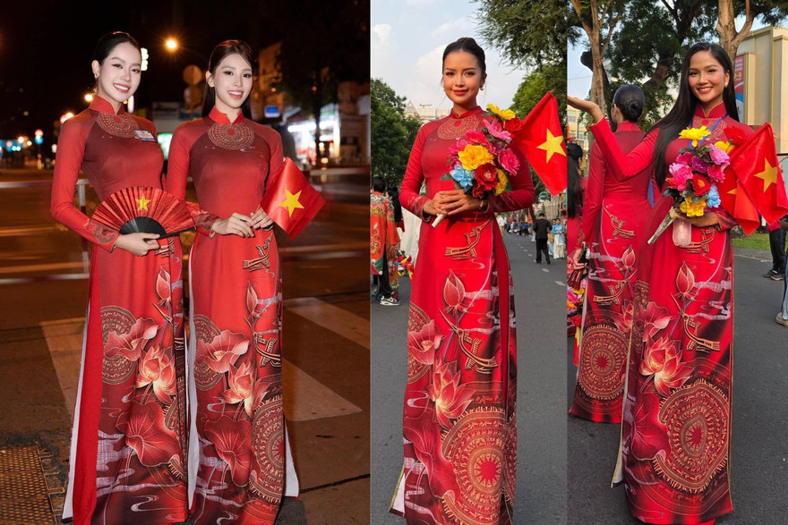 Hoa hậu Thanh Thủy, Tiểu Vy, H'Hen Niê tự hào khi tham gia đoàn diễu hành