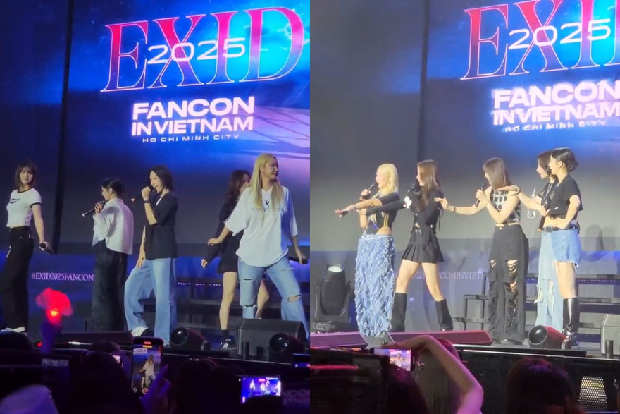 V-LEGGO "khui sít rịt" các nàng dâu Việt, EXID đội nón lá nhảy "See Tình"