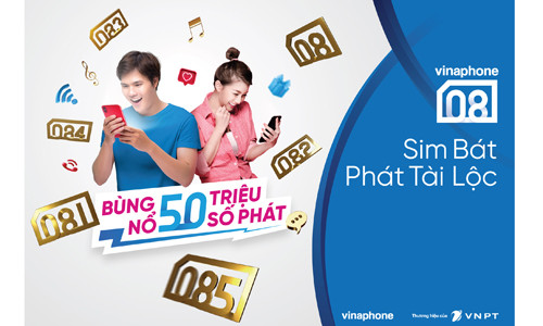 VinaPhone chính thức mở bán dải sim “Phát tài lộc” 08x