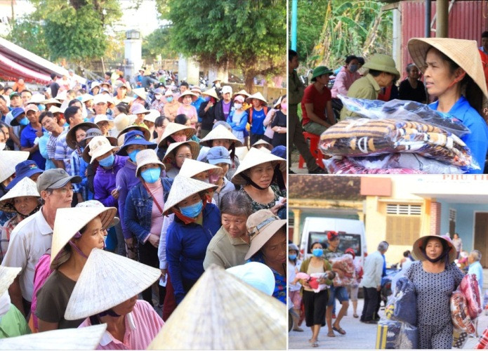 Thanh niên Bình Phước cùng văn nghệ sĩ vượt nghìn dặm cứu trợ cô, trò vùng lũ