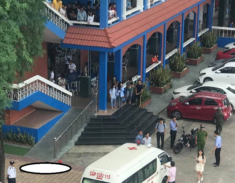 Nam thanh niên nhảy lầu tại Đại học Thủ Dầu Một